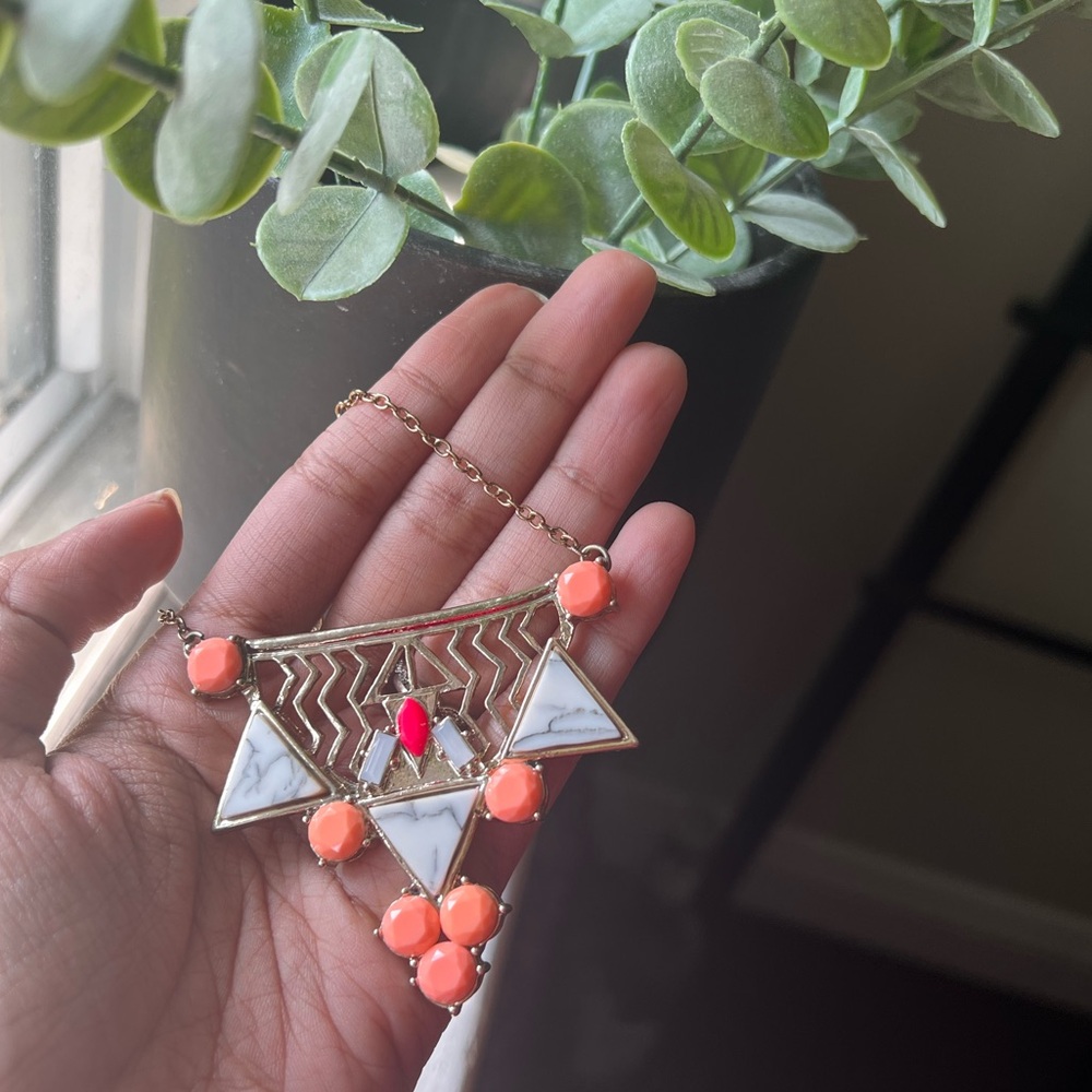 Orange stone Necklace